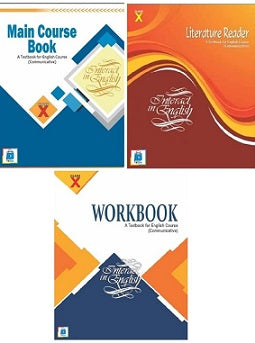CBSE Interact In English Main Course Book (MCB) + Literature Reader + Work Book For Class 10 - A Text Book For English Course ( Communicative) latest edition as per NCERT/CBSE