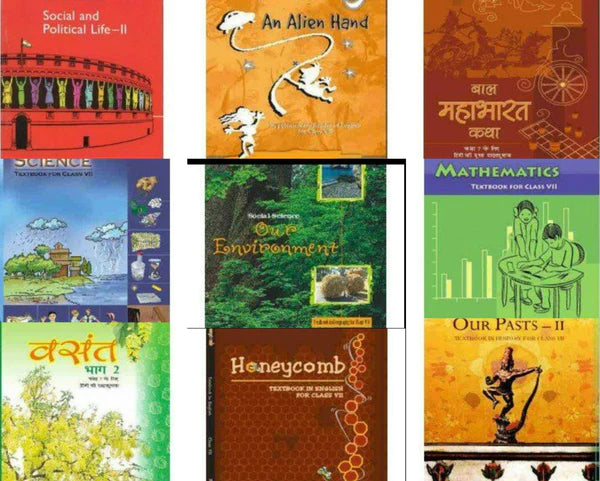 NCERT Complete Books Set for Class -7 (English Medium)with Hindi Vasant & BalMahabharat – latest edition as per NCERT/CBSE