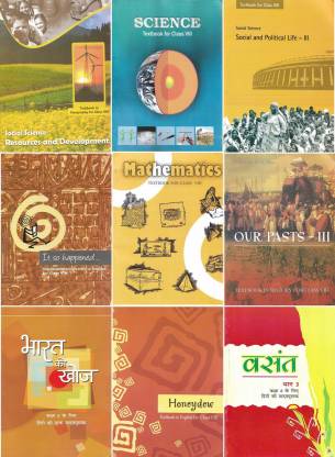 NCERT Complete Books Set for Class -8 (English Medium)with Hindi Vasant & Bharat ki khoj – latest edition as per NCERT/CBSE