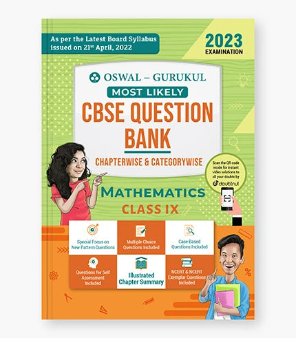 Oswal - Gurukul Mathematics Most Likely Question Bank : CBSE Class 9 for Exam 2023