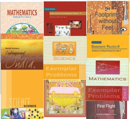 NCERT Complete Books Set + Exemplars for Class -10 (English Medium) - Latest edition as per NCERT/CBSE